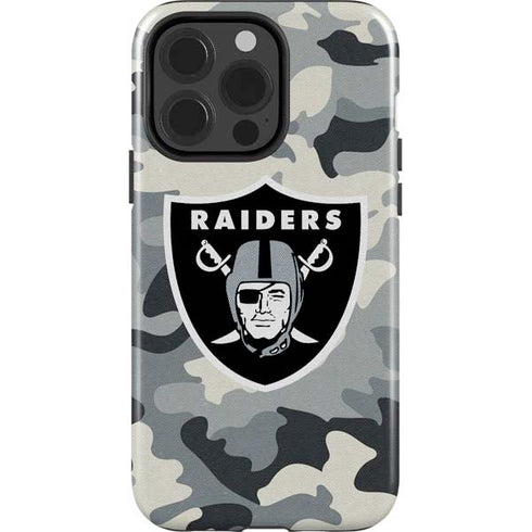 NFL Las Vegas Raiders Camo iPhone 15 Pro Impact Case